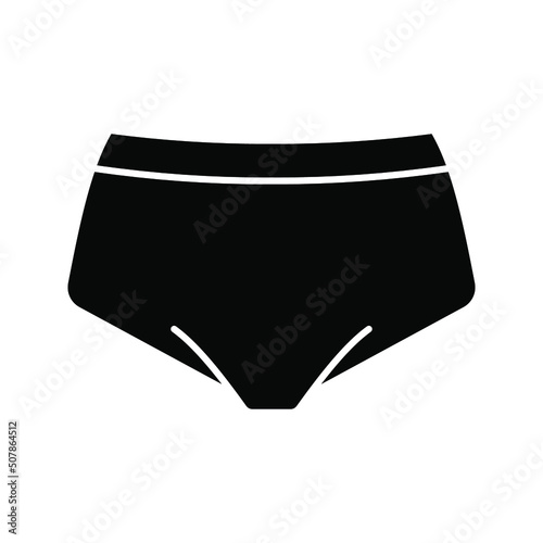 Underwear icon.  Pants Panties sign. vector illustration