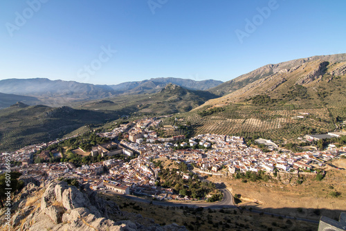 The best views of the city of Jaen, Spain. From the summit of Cerro de Santa Catalina. © mialcas