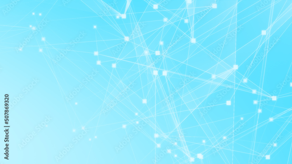 Abstract blue white polygonal 3d rendering network technology background. Abstract blue white polygonal 3d rendering network technology background.