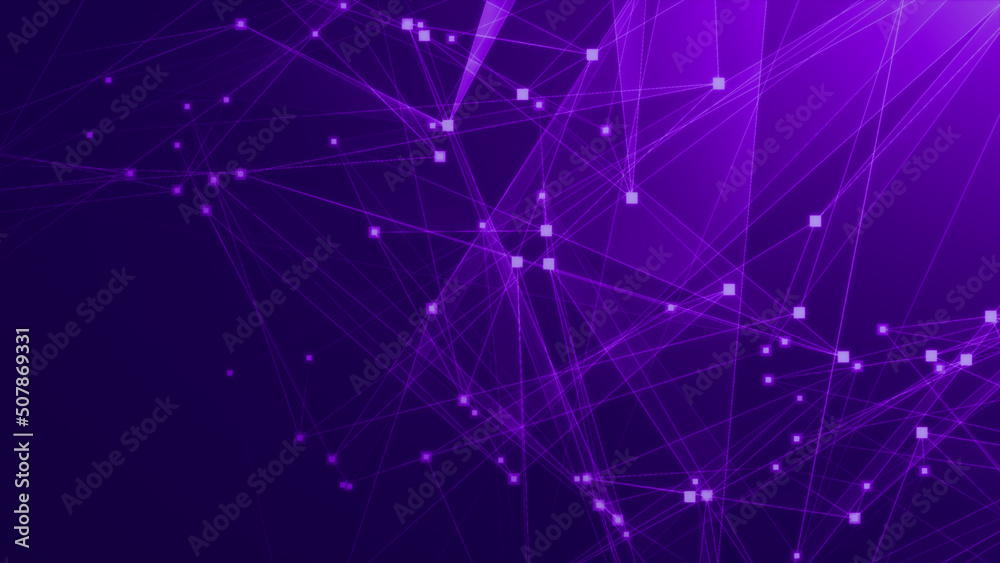 Abstract purple violet polygonal 3d rendering network technology background. Abstract purple violet polygonal 3d rendering network technology background.