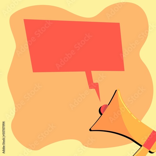mouthpiece from which they speak in orange colors