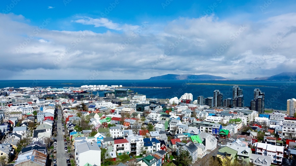 Reykjavik, areal city view