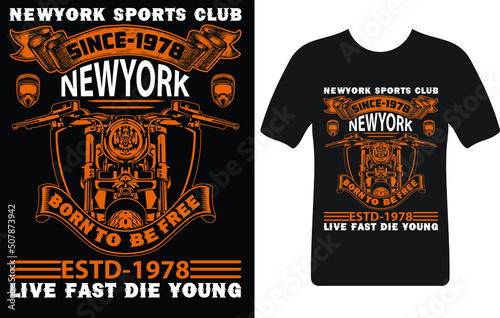 New York sports club since 1978 new York...T-shirt design template