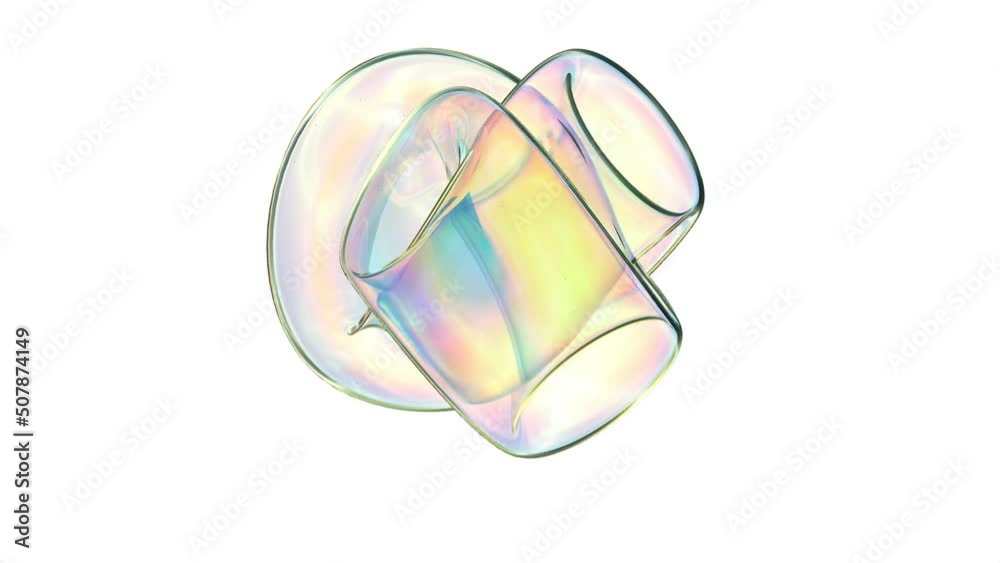 Intro abstract object able to loop seamless 4k