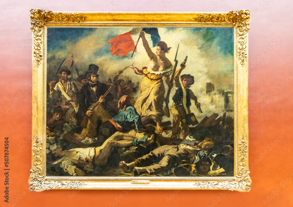 Paris, FranceMarch 18, 2018 Liberty Leading the People, La Liberté
