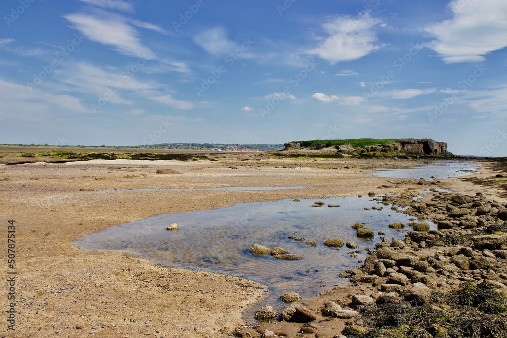 Shore of British beach island.