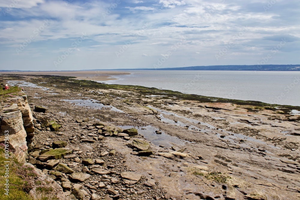 Beach and rocks.