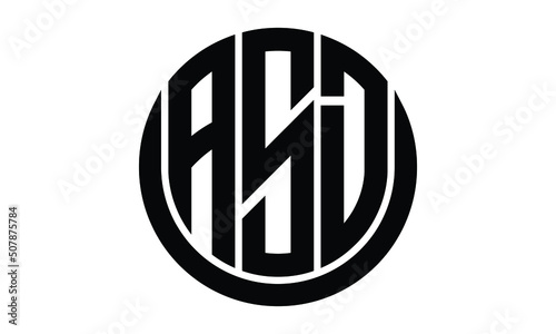 ASD shield with round shape logo design vector template | monogram logo | abstract logo | wordmark logo | lettermark logo | business logo | brand logo | flat logo.