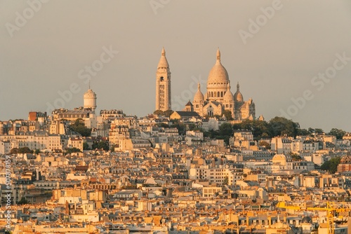 Fotografia Sacre Coeur Basilica close-up, Paris, France