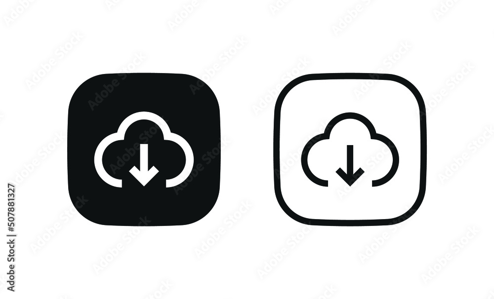 cloud download icon, arrow down icon sign. downloading icons symbol cloud download icon, arrow down icon sign. downloading icons symbol