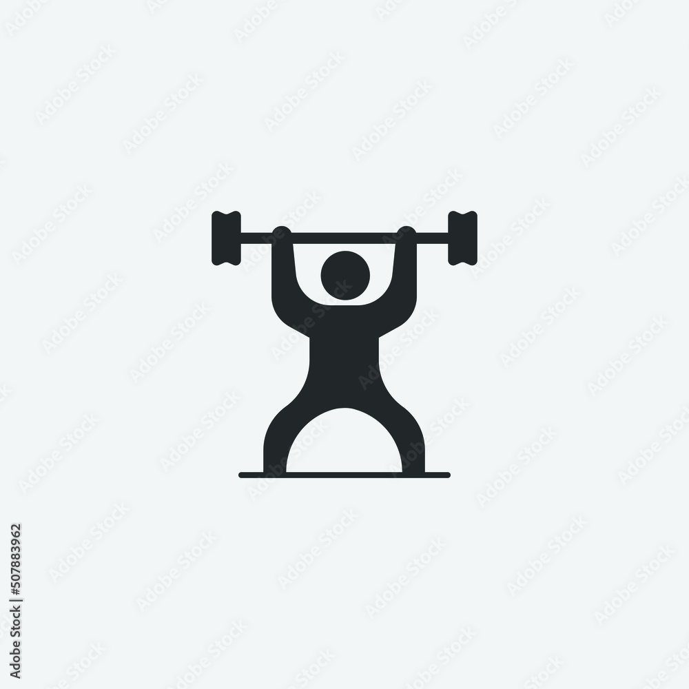 Athletic_training vector icon illustration sign Athletic_training vector icon illustration sign