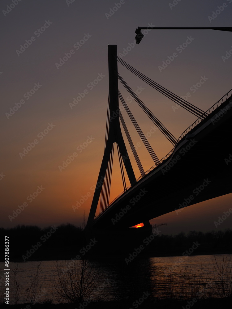 Obraz premium Rheinbrücke in Wesel