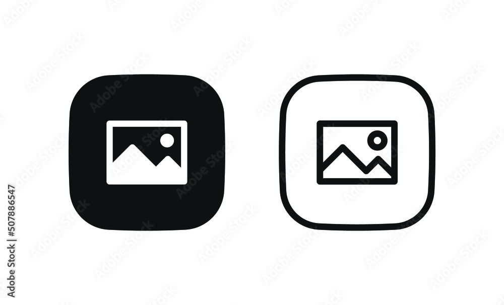 gallery icon vector, silhouette of an image icon, Photo album icon sign - picture symbol - image photos sign icons - square button gallery icon vector, silhouette of an image icon, Photo album icon sign - picture symbol - image photos sign icons - square button