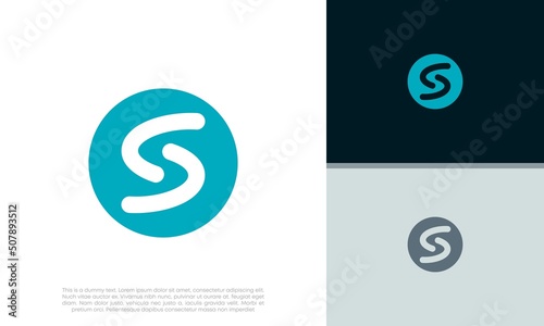 Initials S logo design. Initial Letter Logo. 