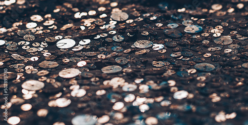 Fotografie Fabric Silver texture with spangles