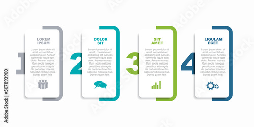 Infographic design template with place for your data. Vector illustration.