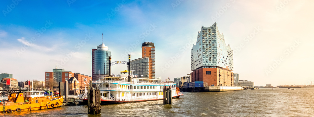 Naklejka premium Hafen, Hamburg, Deutschland