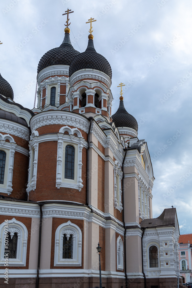 Part of the Alexander Nevsky Cathedral in Tallinn, Estonia