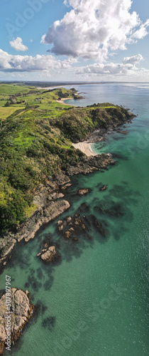 Coopers beach from above in Doubtless Bay, New Zealand photo