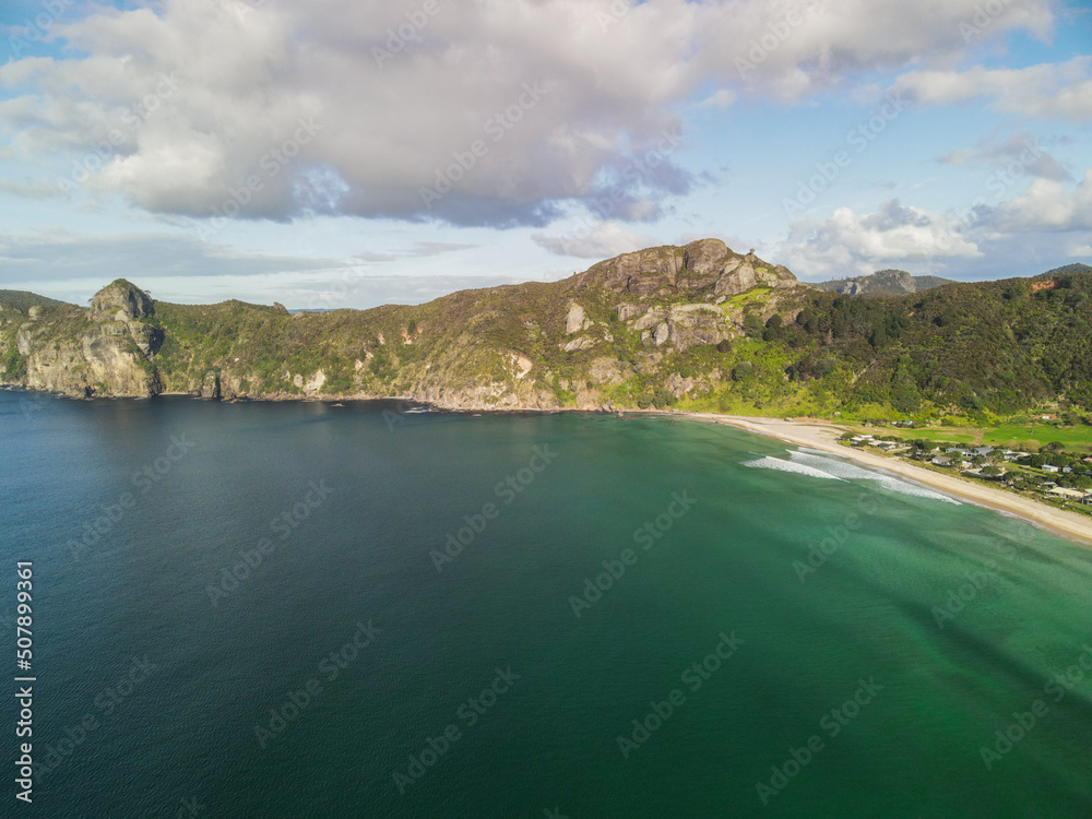 Taupo bay at high tide in New Zealand's Bay Of Plenty