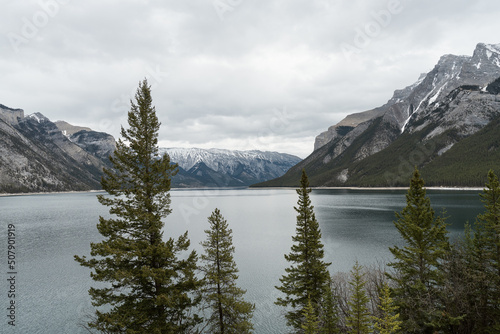 Beautiful view of one of the many lakes in Banff National Park