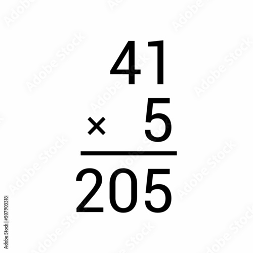 Multiplying 2-digit number by 1-digit number in mathematics