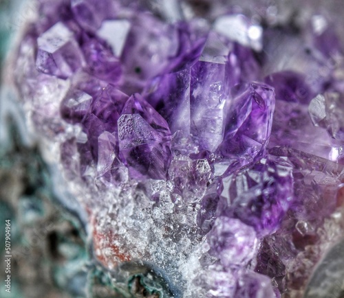 purple Amethyst close up