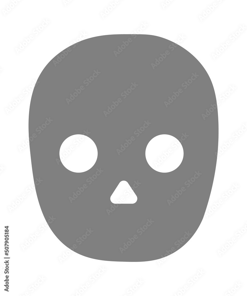 Fototapeta premium Human scull icon. Vector illustration