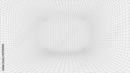 White space with perspective grid. Frame room. Vector perspective grid.