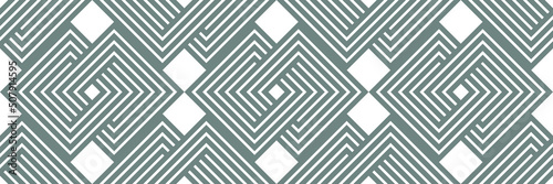 Geometric seamless pattern, vector trendy vintage tiling endless background, geometrical decorative grid.