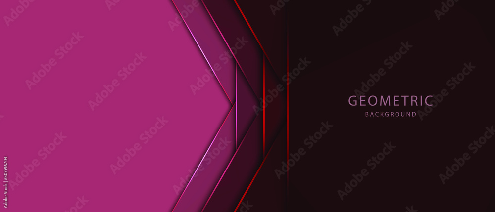 Red geometric background. Vector illustration. Stock Vector | Adobe Stock
