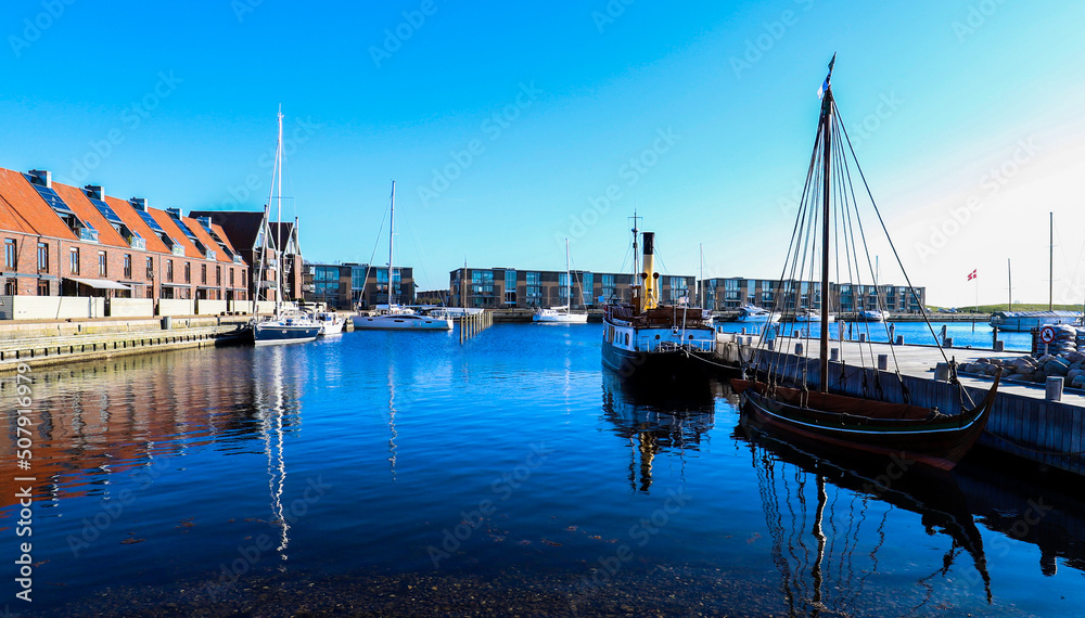 Frederikssund harbor in Denmark