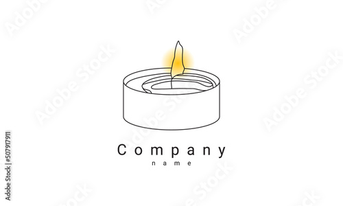 candle logo template