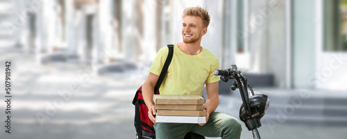 Courier of food delivery se...