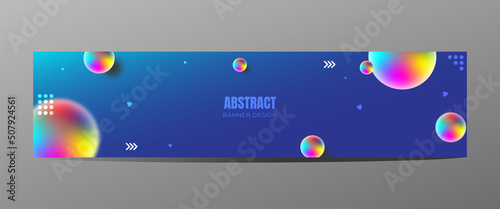 Abstract Buble Background Banner Template