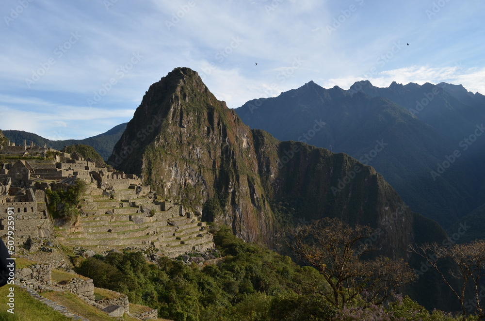 landscape with mountains Machu Picchu landscape with mountains Machu Picchu