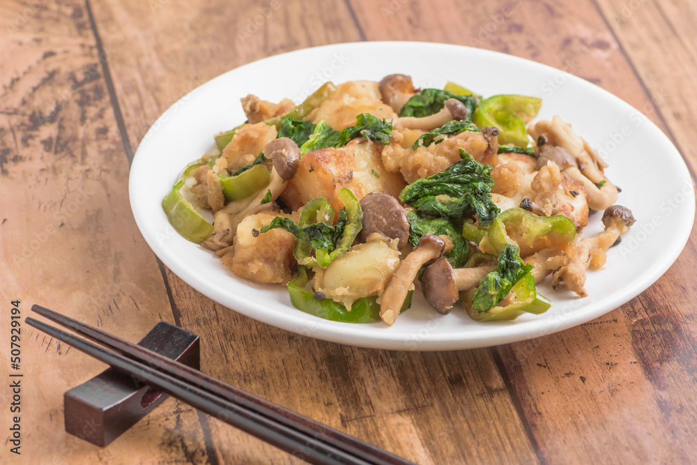 じゃが芋と野菜のオイスターソース炒め じゃが芋と野菜のオイスターソース炒め