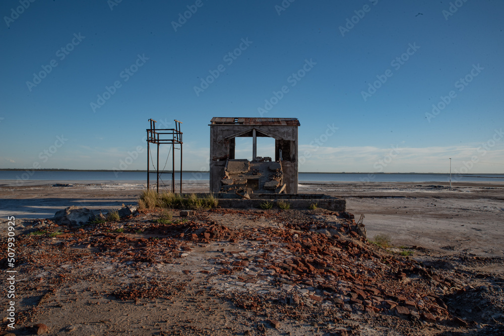 Fototapeta premium Salinas Grandes, La Pampa, Argentina.