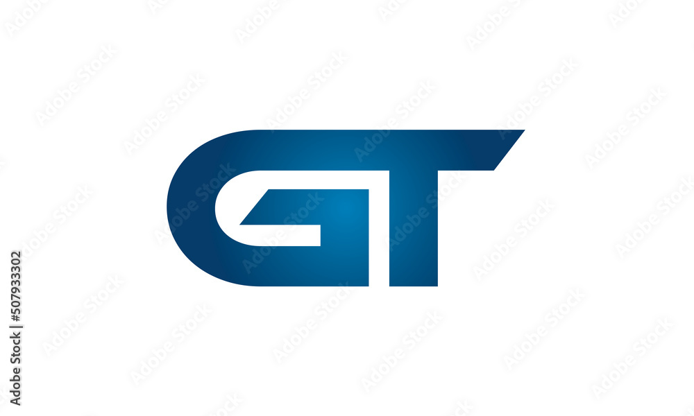 GT linked letters logo icon GT linked letters logo icon