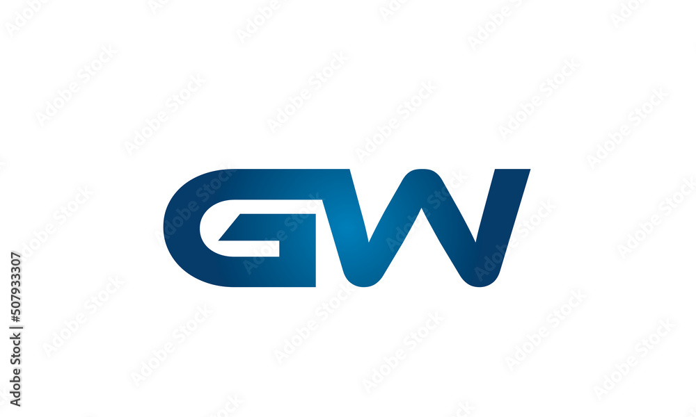 GW linked letters logo icon GW linked letters logo icon