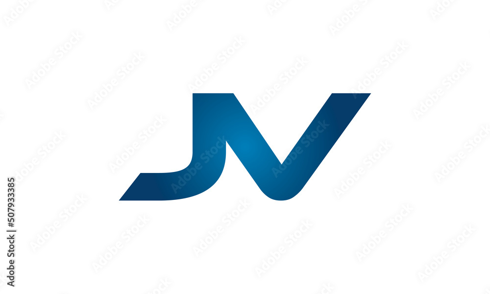JV linked letters logo icon JV linked letters logo icon