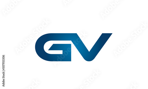 GV linked letters logo icon