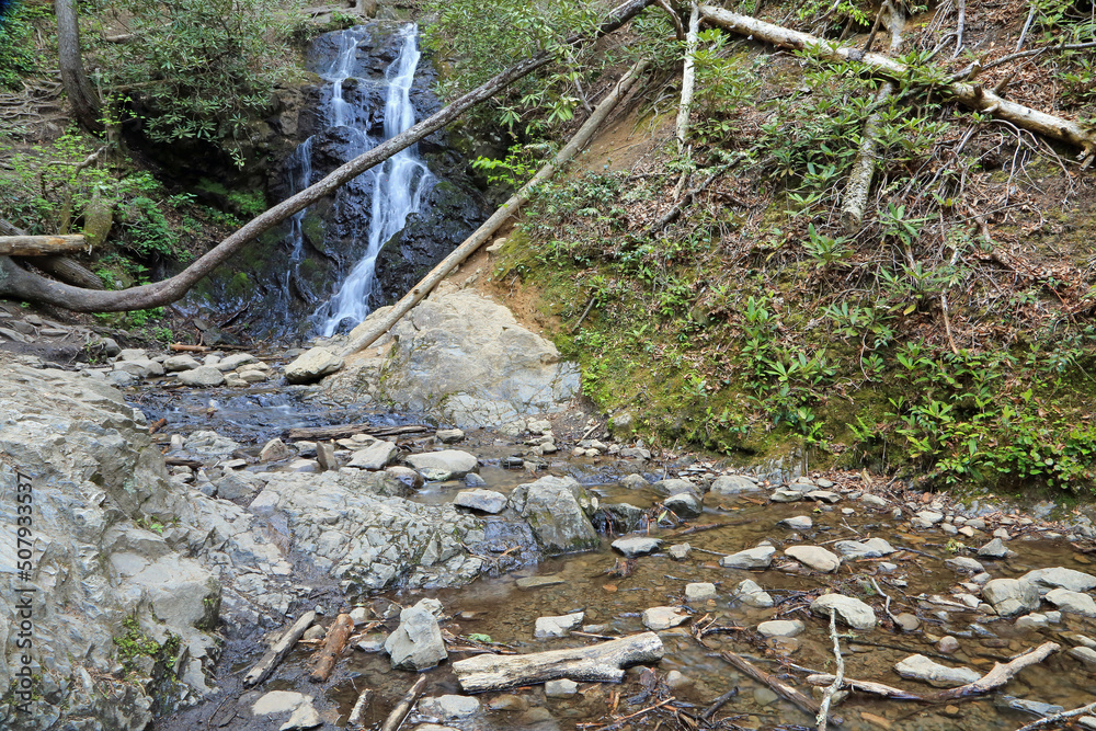 Obraz premium Cataract Falls - Great Smoky Mountains National Park, Tennessee