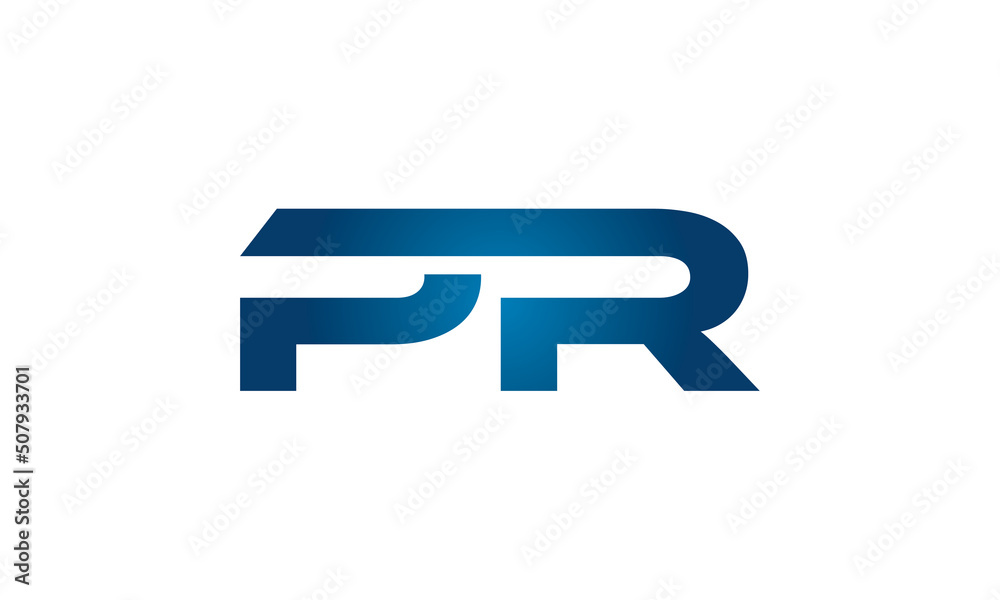 PR linked letters logo icon PR linked letters logo icon