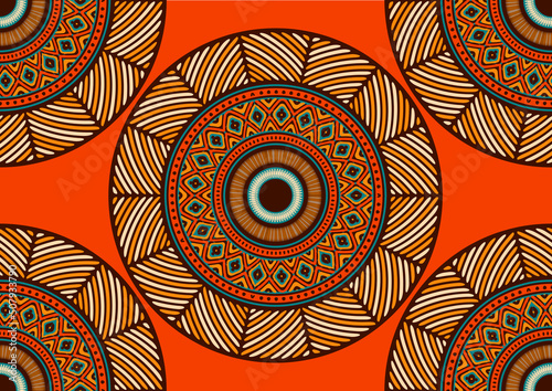 african abstract ethnic seamless pattern vibrant colours, textile art, hand-draw line art image and background, fashion artwork for Fabric print, Scarf, Shawl, Carpet, Kerchief, Handkerchief