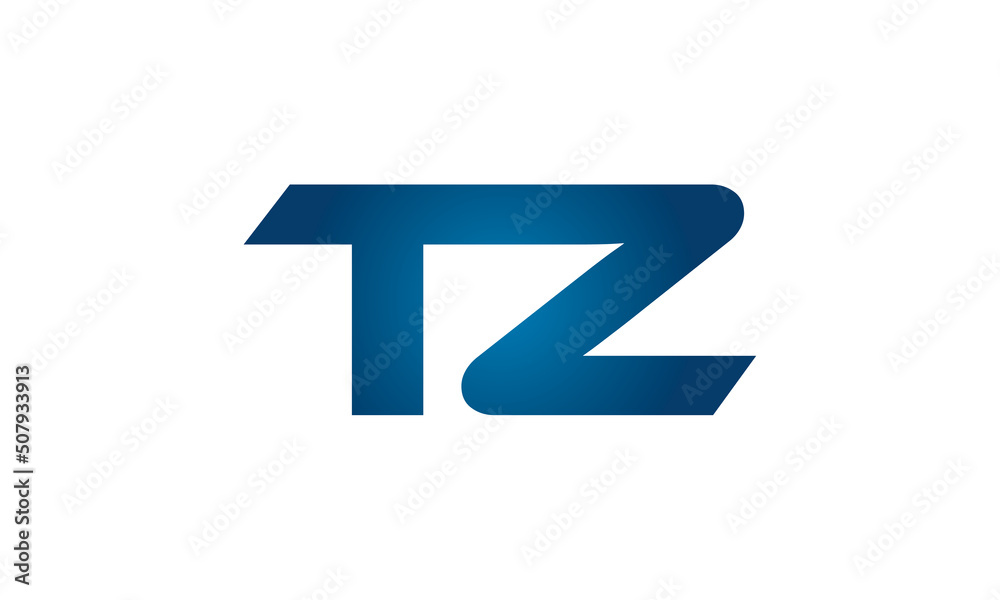 TZ linked letters logo icon TZ linked letters logo icon