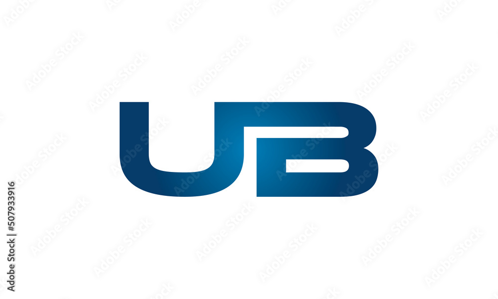 UB linked letters logo icon UB linked letters logo icon