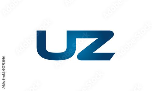 UZ linked letters logo icon