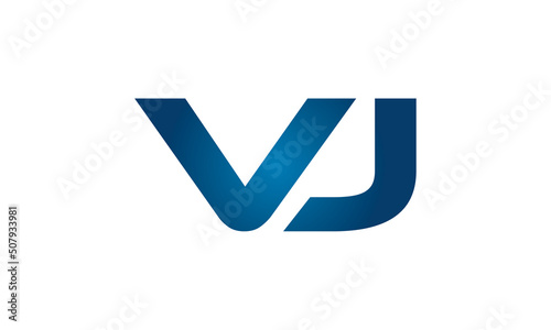 VJ linked letters logo icon