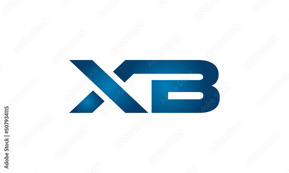 XB linked letters logo icon XB linked letters logo icon